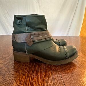 Ethem Green Leather Ankle Boots size 39